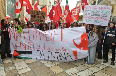 Matera, in piazza nel nome dello sciopero per Gaza FOTO. In tutta la Basilicata sit in senza tensioni
