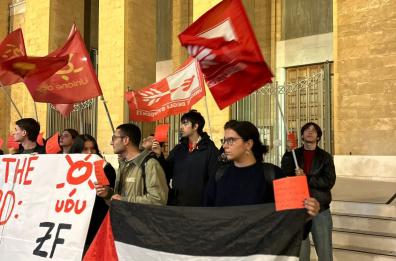 Flashmob a Bari contro la partecipazione di Israele ai mondiali