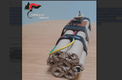 Statte, allarme per un ordigno ritrovato nelle campagne: era una finta bomba