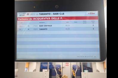 Treni, mattina di passione sulla Taranto-Bari: quasi un'ora di ritardo. È la terza volta in una settimana