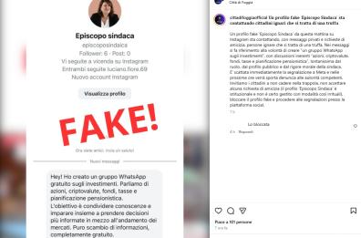 Foggia, profilo fake su Instagram a nome della sindaca Episcopo: scatta l’allerta e la denuncia Foggia, profilo fake su Instagram a nome della sindaca Episcopo: scatta l’allerta e la denuncia