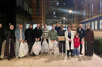 Bari, la Prima Squadra in visita all&rsquo;Ospedaletto Giovanni XXIII
