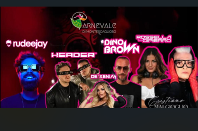 Il 67esimo Carnevale di Montescaglioso nel vivo: tradizione, creativit&agrave; e tanta musica con Malgioglio, Dino Brown e Rudeejay