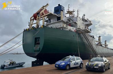  Brindisi,  sequestrata una nave proveniente dalla Russia con 33mila tonnellate di materiale ferroso  
