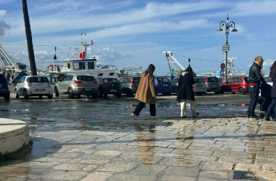 Molfetta, dal sottosuolo zampilli misteriosi di acqua sorgiva: è scompiglio sul porto Molfetta, dal sottosuolo zampilli misteriosi di acqua sorgiva: è scompiglio sul porto