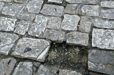 Bari, mette il piede su una basola traballante e cade rompendosi l'omero: prof.ssa denuncia sui social &laquo;Ma chi interviene?&raquo;