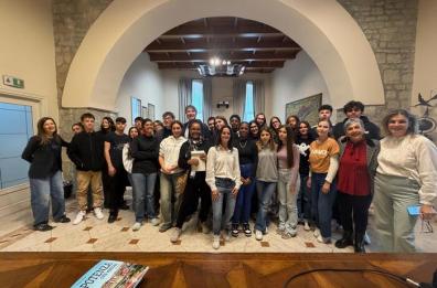 Potenza, gli studenti arrivati in Erasmus dal Guadalupe ricevuti dal sindaco Telesca 