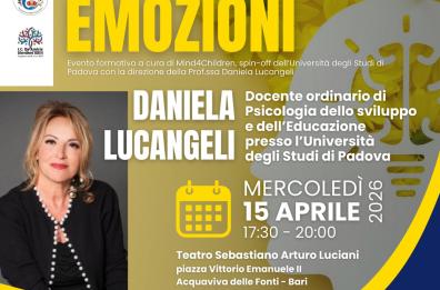 Acquaviva delle Fonti, lectio magistralis su mente ed emozioni con Daniela Lucangeli
