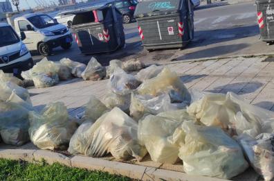 Bari Vecchia, sul Lungomare i rifiuti abbandonati dai &laquo;furbetti&raquo; dell'indifferenziata: multati 8 ristoratori