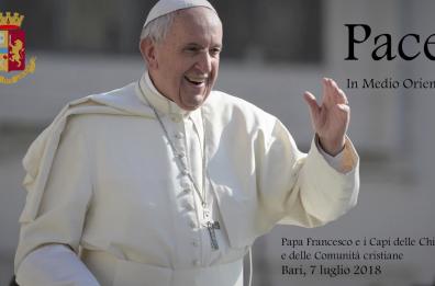 Le immagini dall'alto del percorso del Papa a Bari