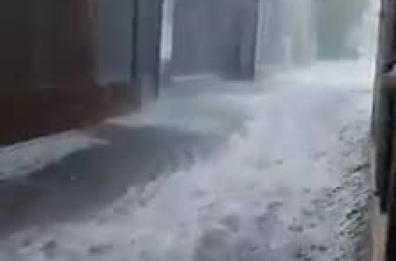 VENETO - Schio, temporale e grandine in Alto vicentino