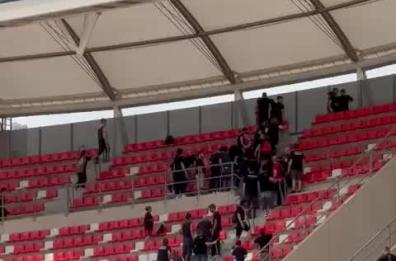 Bari-Pisa, al San Nicola tafferugli anche dentro lo stadio: lite tra tifosi in curva, volano schiaffi e calci