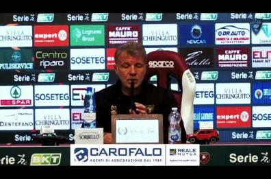 Mister Baroni: «Lecce, troppa pressione, ma restiamo sul nostro obiettivo»