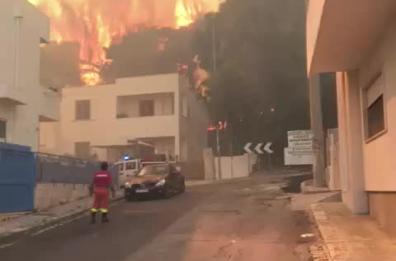 Salento, a fuoco 10 ettari della Montagna Spaccata (VIDEO)