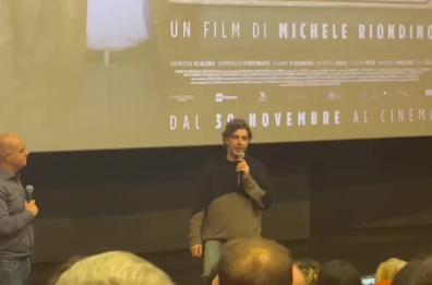 Michele Riondino al Galleria di Bari per il suo film «Palazzina Laf»