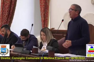 Martina Franca, in consiglio comunale esponente opposizione riferisce presunti reati
