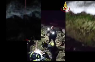 Cade dalla scogliera a Torre a Mare e allerta i passanti: 30enne ferito soccorso dai vigili del fuoco