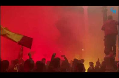 Festa e fuochi d'artificio in piazza Sant'Oronzo: Lecce vola in A