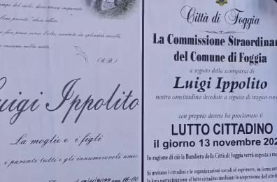Foggia, oggi in cattedrale i funerali del pilota Luigi Ippolito