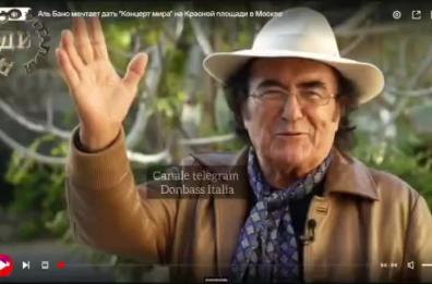 Al Bano sul primo canale russo: «Non vedo l'ora di fare un concerto per la pace a Mosca, in piazza Rossa»