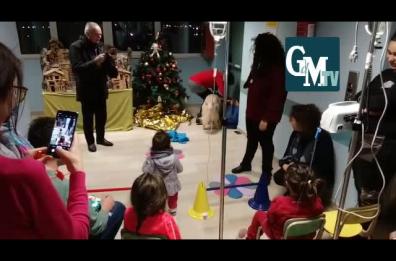Barletta, un golden retriever in Pediatria per allietare i piccoli degenti