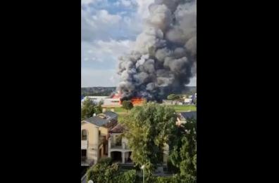 Guidonia, incendio in una struttura che ha ospitato la Ryder Cup di golf