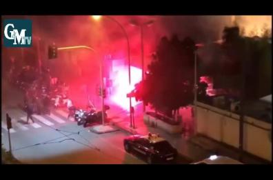 Scontri tifosi Bari-Messina: il video