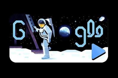 Google dedica un doodle al 50° anniversario dell'allunaggio: il video