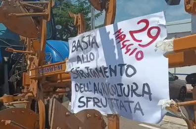 Agricoltori in rivolta a Foggia: «Così ci riducono alla fame»