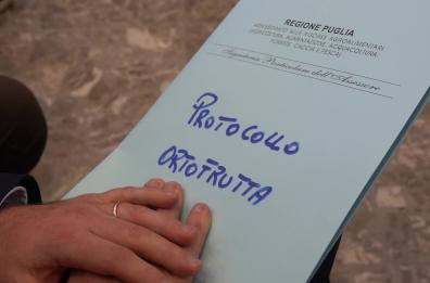 Ortofrutta in Puglia, Regione, imprese e grande distribuzione siglano il primo patto etico di filiera 