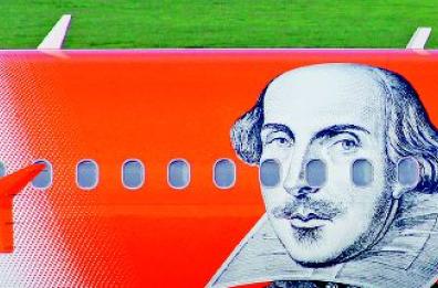 E Shakespeare atterra a Bari
sull'aereo stampata la sua foto