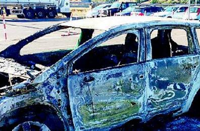 Tempa Rossa, bruciata auto
 di una società di vigilanza