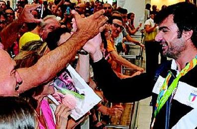 Montrone, da Rio a Bari la magia dei Cinque cerchi