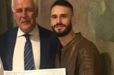 Lo chef salentino Luca Sabetta premiato a Firenze con le «5 Stelle d'oro»