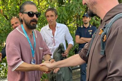 I frati di S. Giovanni Rotondo a Venezia: incontrano Shia LaBeouf per il film su Padre Pio