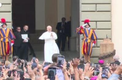 Il Papa: "Prego che vadano a buon fine sforzi per la pace"
