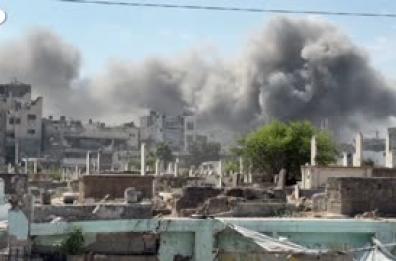 Gaza City, bombardato il quartiere di Zeitoun