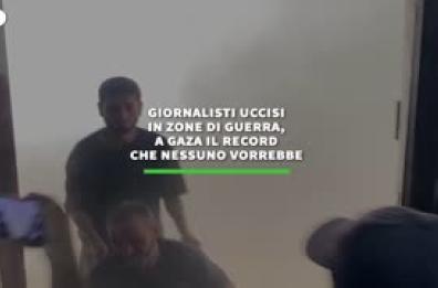 Giornalisti uccisi in zone di guerra, triste record a Gaza