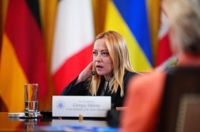 Meloni ai Volenterosi, l'Italia non invierà truppe a Kiev