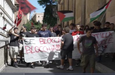 Gaza, Roma: protesta davanti all'Ufficio scolastico del Lazio