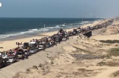 Gaza, continua l'esodo dei palestinesi verso il sud della Striscia