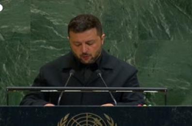Zelensky all'Onu: "Solo le armi possono garantire la sicurezza"