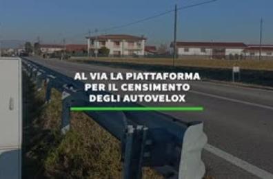 Al via la piattaforma per il censimento degli autovelox