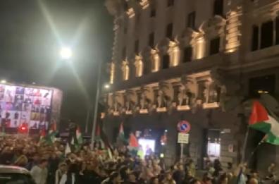 Flotilla, Milano: corteo spontaneo dopo la notizia degli abbordaggi