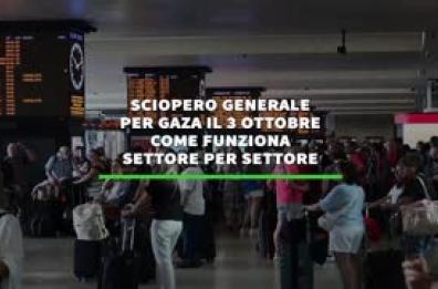 Sciopero generale per Gaza il 3 ottobre, come funziona settore per settore