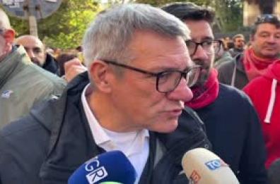 Landini: "E' uno sciopero legittimo, difendiamo i valori della Costituzione"