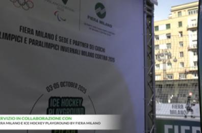 Fiera inaugura nel centro di Milano l'Ice Hockey Playground