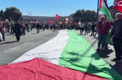 Corteo pro-Pal a Roma, decine di migliaia in piazza