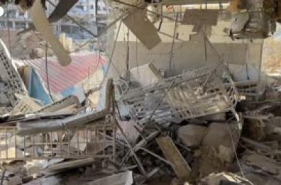 Devastazione all'ospedale pediatrico di Gaza City dopo il cessate il fuoco