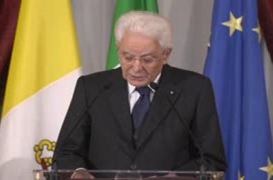 Mattarella: "Oggi scintilla di speranza in Medio Oriente"